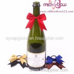Wine Ribbon Bow For Bottle Decoration