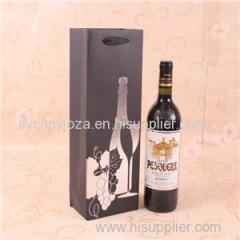 Grey Paper Wine Bags With Handles Wholesale