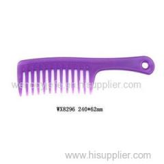 AK-8296 Blue Purple Orange Pink Color Plastic Hair Comb