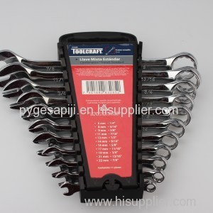 18pcs Box And Open End Combination Spanner Metric Wrenches Set