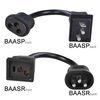 Hydrofarm Ballast Extension Cord Plug BAASR Power Adapter Receptacle Cord Sun System