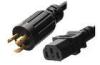 NEMA L5 - 30P IEC C13 Connector Power Cord 30 Amp Custom Length