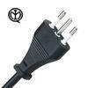 Italy 10 Amp 250V 3 Prong Female Power Cord For Computer PVC Jacket