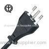 Italy 10 Amp 250V 3 Prong Female Power Cord For Computer PVC Jacket