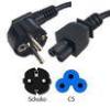 European Black Mickey Mouse Power Cord CEE 7 / 7 to IEC C5 for Laptop