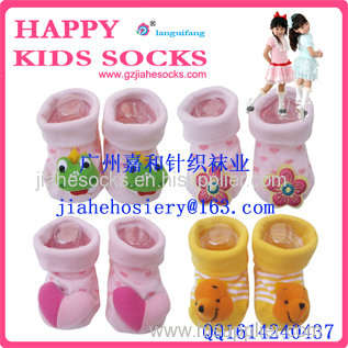 Infant Socks Custom Lovely Animal Head Anti-slip Kid Socks