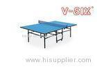 Blue Top Foldable Table Tennis Table Indoor Standard Size With 16mm Table Thickness