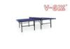 Economic Foldable Table Tennis Table Blue Color With 20*30 Mm Frame Size