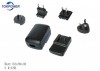 Interchangeable plug adapter ac dc 100-240V usb type