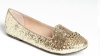 Shiny glittering studded flat ladies shoes