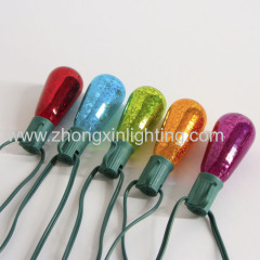 Holiday Light-Christmas Decorative ST40 multicolour MERCURY finish Edison Bulbs 10 Light String