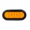 6 Inch Oval Piranha LED 10 Or 26 Diodes Truck Trailer Strobe Flash Warning Lights