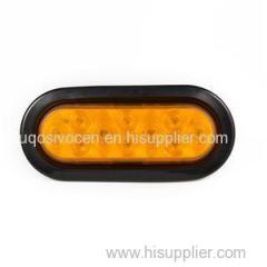 6 Inch Oval Piranha LED 10 Or 26 Diodes Truck Trailer Strobe Flash Warning Lights