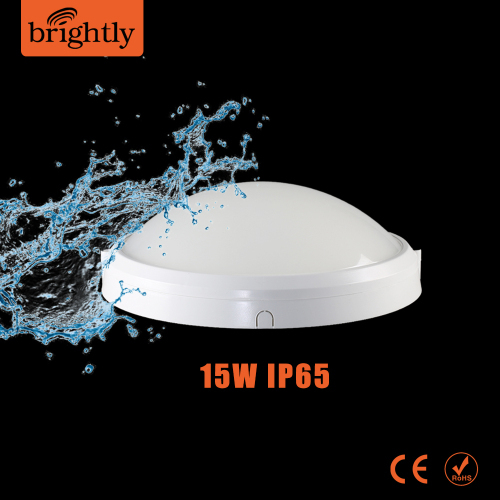 IP65 Oyster light 15W Plastic Round LED Wall Lighting