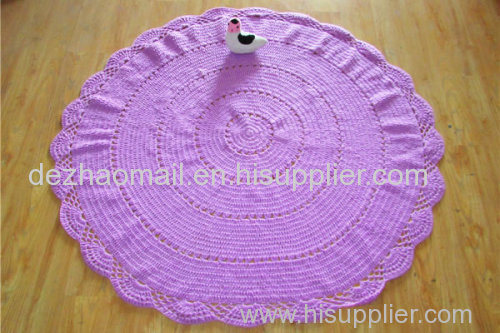 Cotton Round Blankets Hand Throw Rug Custom Rug