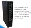 9 ports gigabit industrial PoE ethernet network switch with SFP slot