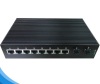 10 ports full gigabit industrial network switch with 2 SFP slots for IP camera use