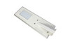 All-in-one solar street LED light with built-in lithium battery and aluminum casing.