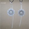 Lotus Bud S925 Silver Drop Earrings SSE055