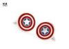 US Star Design Trendy Custom Mens Cufflinks For Men Soft Enamel Fill