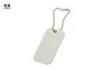 Identity Function Blank Metal Dog Tag With Chain Square Shape