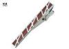 Slim Brown Matte Mens Tie Bars Gift For Business Promotion 15g