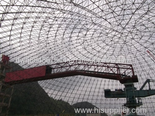 High Rise Light Type Prefab Curved Steel Roof Trusses