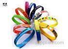 Variety Color Silicone Custom Wrist Bracelets Rubber Message Bracelets OEM