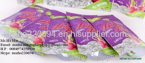 Freeze Dried Pitaya Vietnam Dragon Fruit Chips Vietnam Sugar Free High Quality