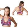 V Shape Floral Bra Top W Removable Pad