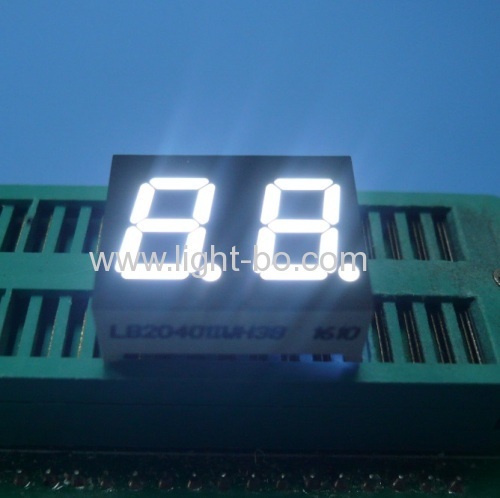 Ultra white 0.4" 2-Digit 7-Segment LED Display for Home appliances