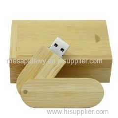 Engraved Wood Swivel USB Flash Drives