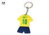 Specialized PVC Key Ring With Custom Sport T - Shirt And Number