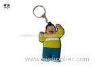 Human Shaped PVC Key Ring Holder Sport Style Soft Rubber Material