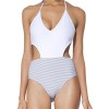 Womens White Swimsuit One Piece Bathing Suit