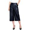 Wide Leg Faux Leather Culottes