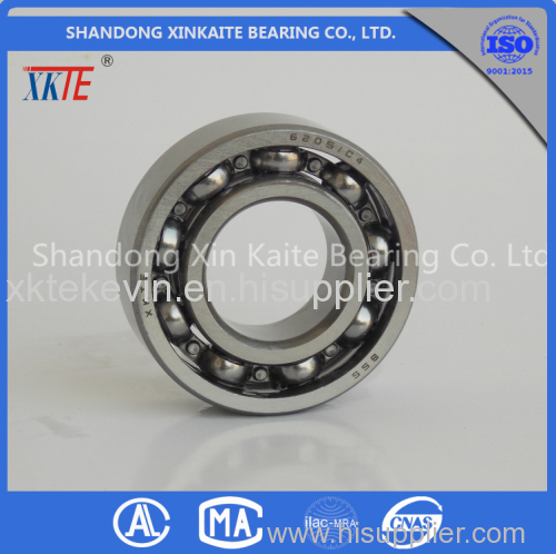long life XKTE brand 6205C4 Bearing for mining conveyor Troughing idlers from china bearing manufactur