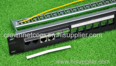 1U Multi-functional 24port UTP STP Blank Patch Panels 19inch