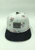 Youth Wide Brim Flower Baseball Cap Custom Printing With Velcro Closure