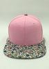 Ladies Casual Floral Snapback Hats Printed Cotton Polyester For Decoration