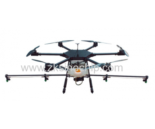 Pesticide Sprayer Drone for Agriculture Carbon Fiber 6 Rotors Loaded Pesticide GPS Mapping UAV Crop Spraying