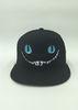 3D Puffed Flat Embroidery Cool Snapback Hats For Girls Solid Character