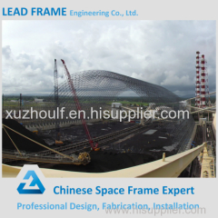 Large Span Steel Space Frame Ball For Coal Power Plant Storage