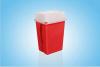 1quart red plastic sharps container