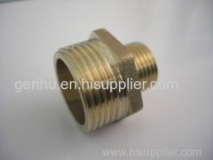 Factory Direct Brass thread reducer NTP from China Brass nipple connector