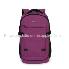 Purple Linen Unique School Girls Fancy Laptop Backpack Bags