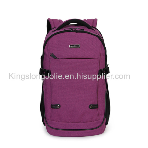 Purple Linen Unique School Girls Fancy Laptop Backpack Bags