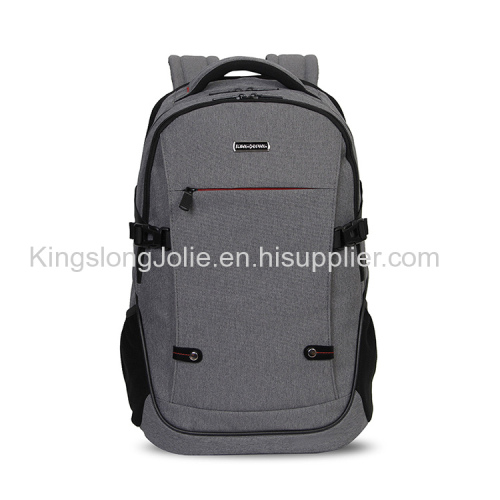 Grey Linen Unique School Girls Fancy Laptop Backpack Bags