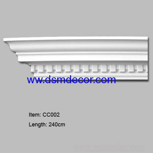 Dental Polyurethane Foam Crown Mouldings for Interior Decoration