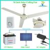 Rotary Switch Stepless Speed Control Solar Power DC 12V Ceiling Fan